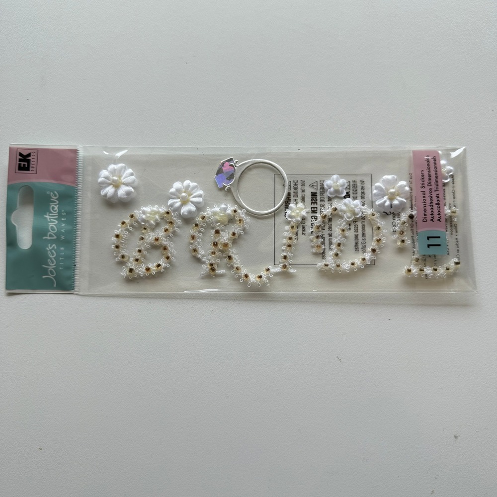 Jolee's Boutique Bride Dimensional Stickers Wedding Scrapbook SPJT09 11pc Set